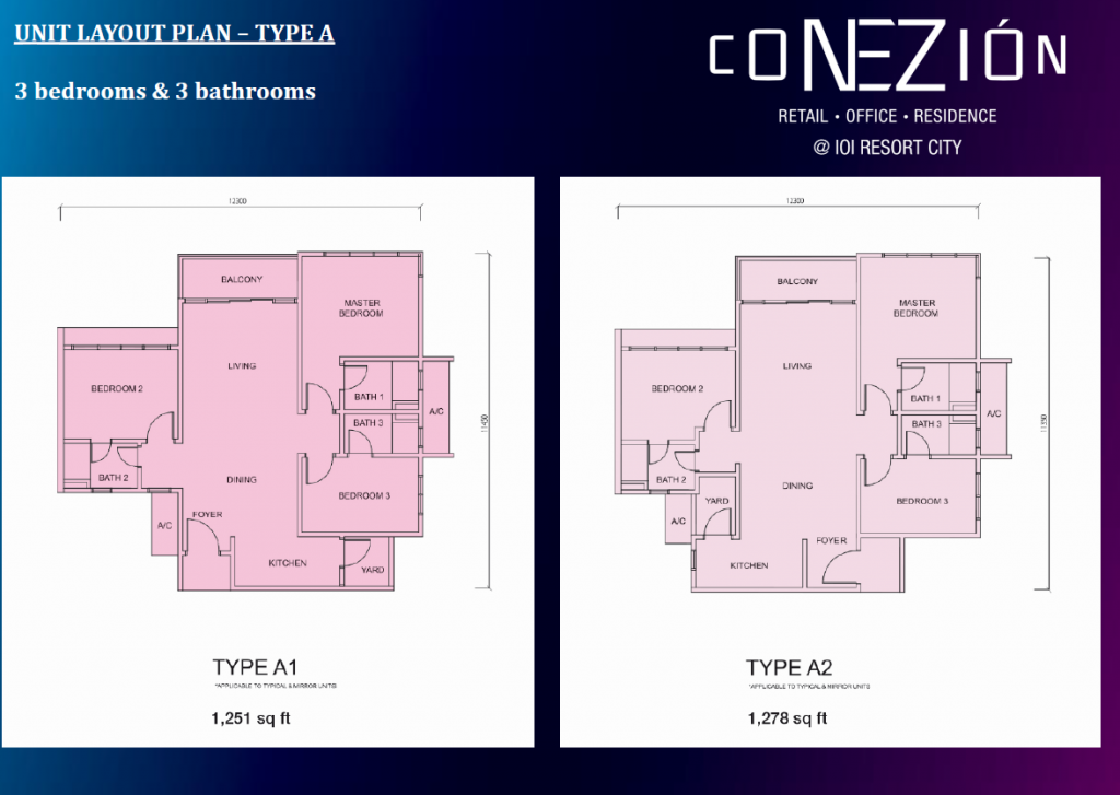 conezion ioi floor plan 3