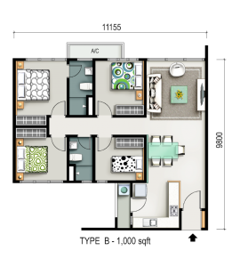 m vertica floor plan 2
