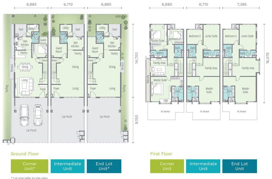 maple residence cyberjaya floor plan b