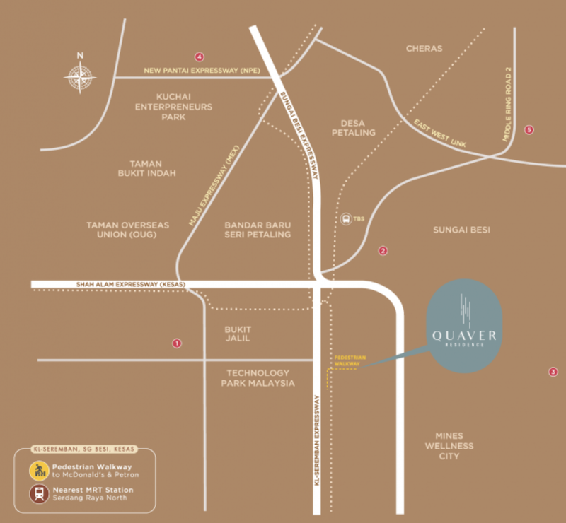 quaver residence sungai besi map