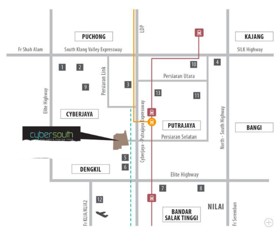 casawood cybersouth location map