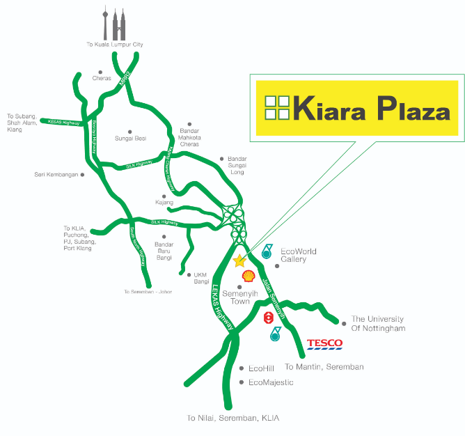 kiara plaza location map