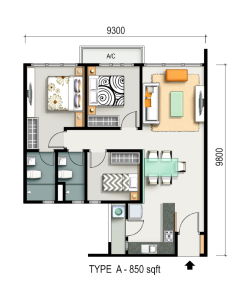 m vertica floor plan